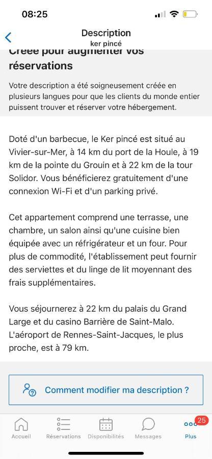 Ker Pince Apartment Le Vivier-sur-Mer Ngoại thất bức ảnh